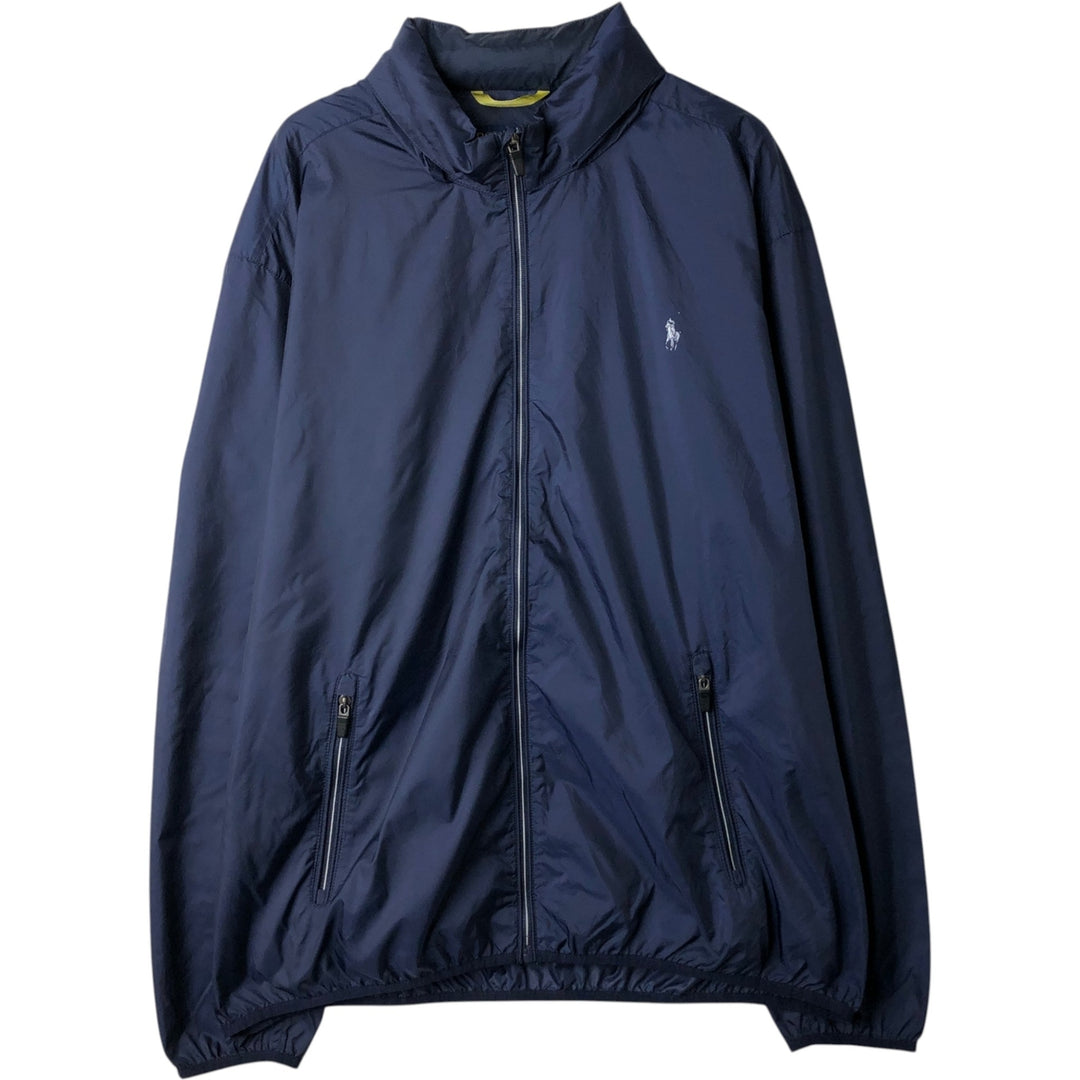 Ralph Lauren POLO GOLF Windbreaker for Men, Size XXL polyester navy blue type Vintage Second Hand