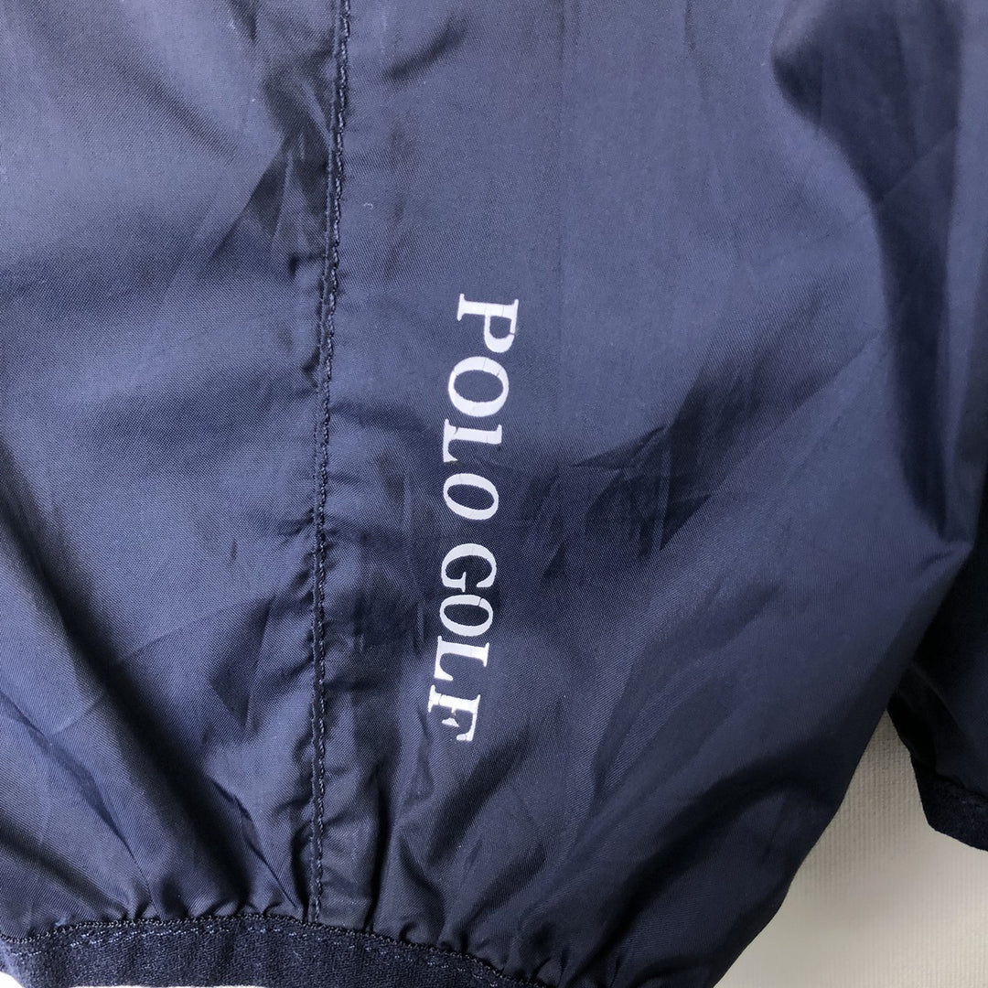 Ralph Lauren POLO GOLF Windbreaker for Men, Size XXL polyester navy blue type Vintage Second Hand