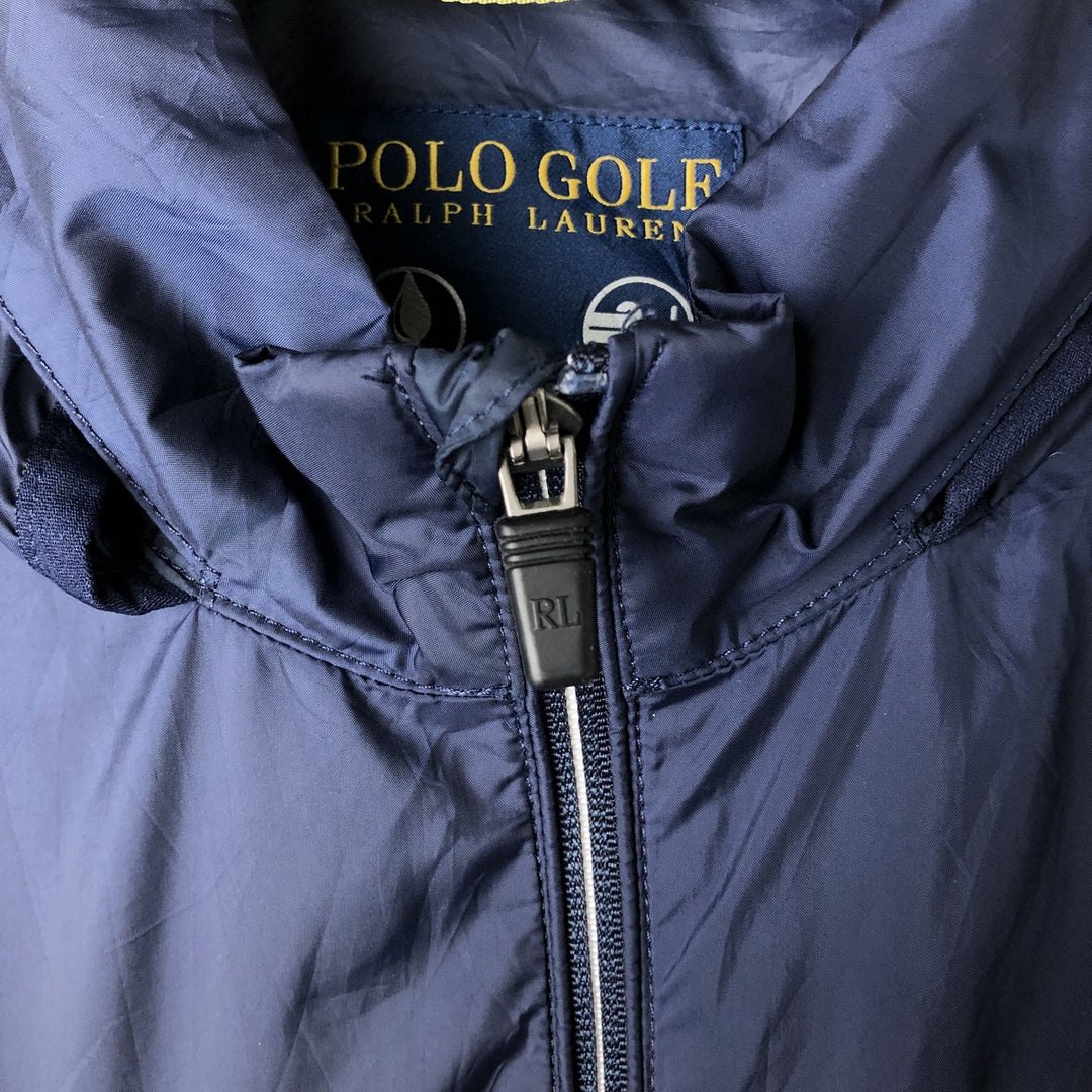 Ralph Lauren POLO GOLF Windbreaker for Men, Size XXL polyester navy blue type Vintage Second Hand