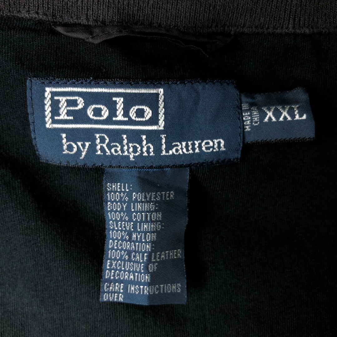 Ralph Lauren POLO by Ralph Lauren windbreaker, men's size XXL polyester black type Vintage Second Hand