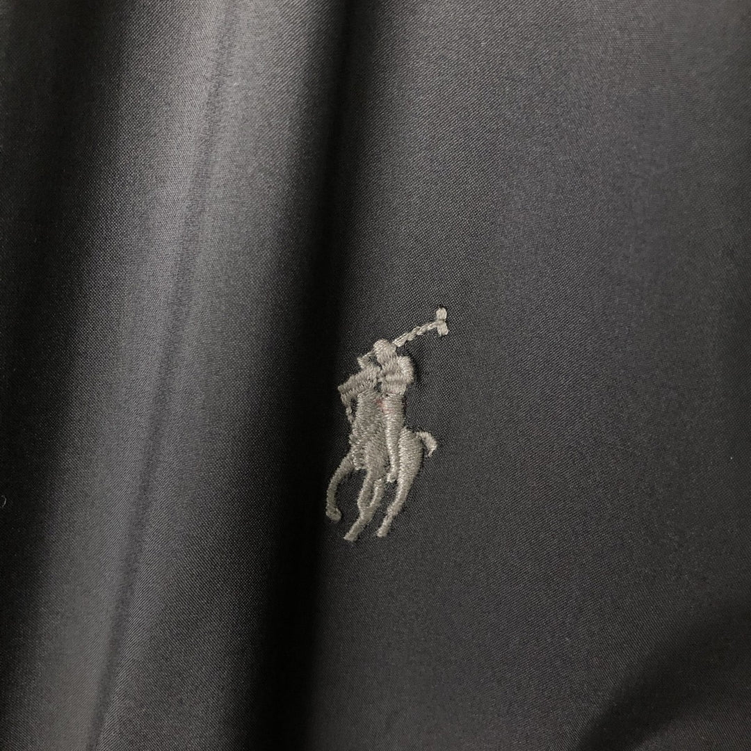 Ralph Lauren POLO by Ralph Lauren windbreaker, men's size XXL polyester black type Vintage Second Hand