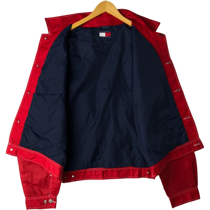 Tommy Jeans Nylon Jacket, Men's Size L (approx.) Nylon red type Vintage Second Hand