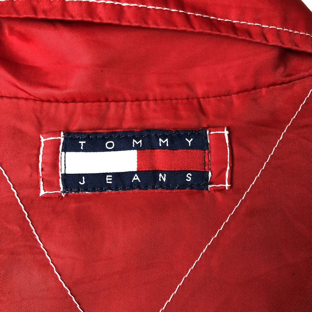 Tommy Jeans Nylon Jacket, Men's Size L (approx.) Nylon red type Vintage Second Hand