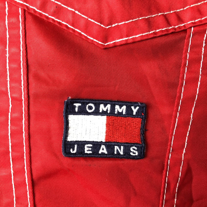 Tommy Jeans Nylon Jacket, Men's Size L (approx.) Nylon red type Vintage Second Hand