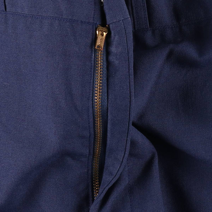 1970'S US Military Issue USAIR FORCE Slacks Pants, Made in USA, Size 34R (Men's W34 equivalent) polyester navy blue type Vintage Second Hand