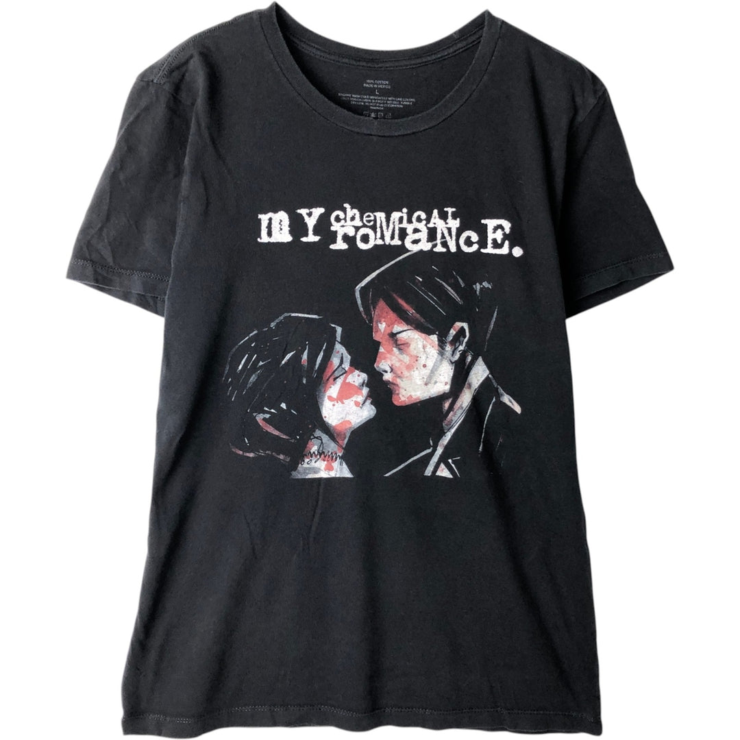 MY CHEMICAL ROMANCE My Chemical Romance Band T-shirt Band T Men's L size cotton black type Vintage Second Hand
