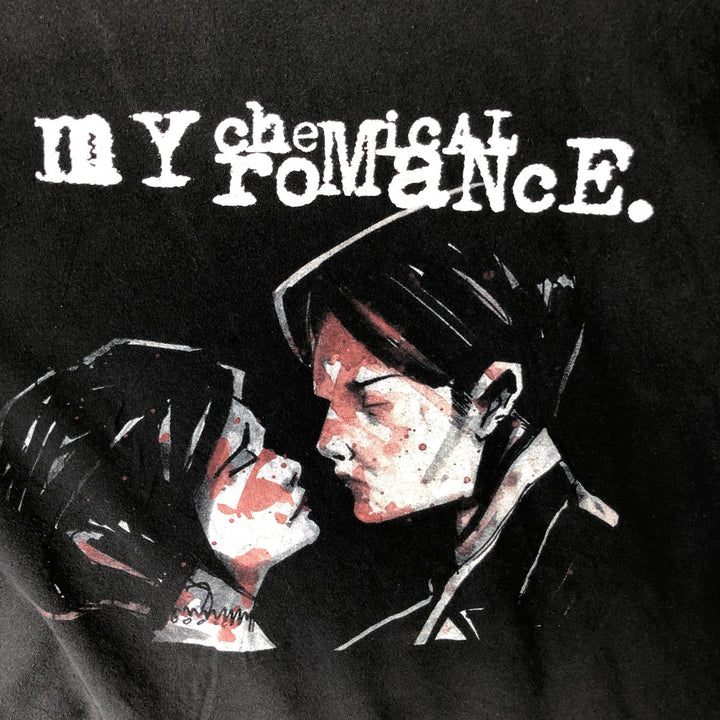 MY CHEMICAL ROMANCE My Chemical Romance Band T-shirt Band T Men's L size cotton black type Vintage Second Hand