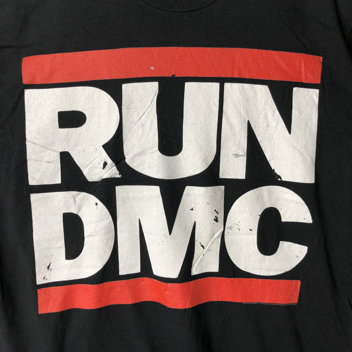 RUN DMC Rap T-shirt, Men's Size L cotton black type Vintage Second Hand