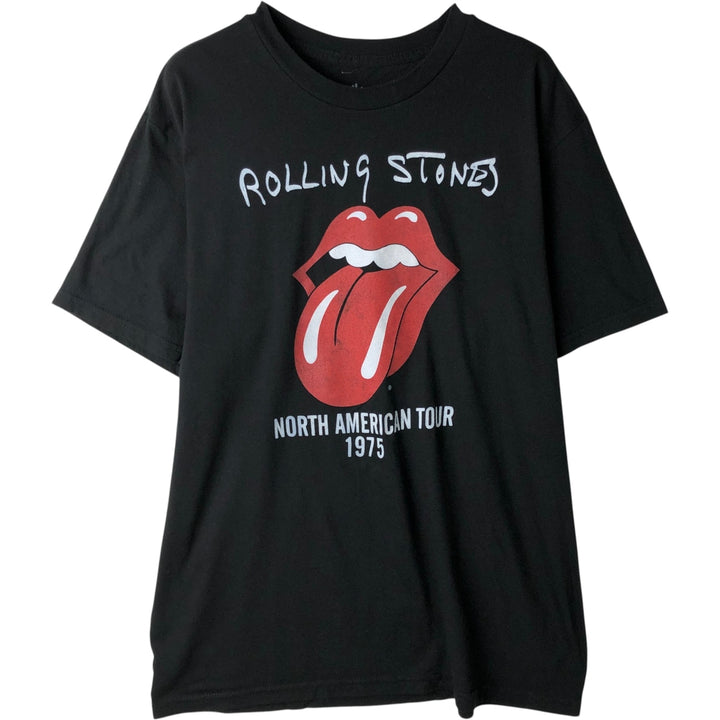 THE ROLLING STONES The Rolling Stones Band T-shirt Band T Men's XL size cotton black type Vintage Second Hand
