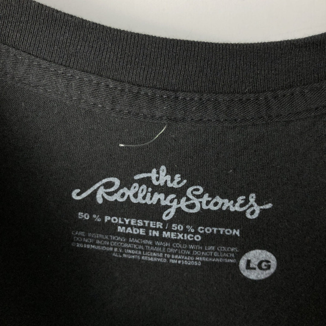THE ROLLING STONES The Rolling Stones Band T-shirt Band T Men's XL size cotton black type Vintage Second Hand