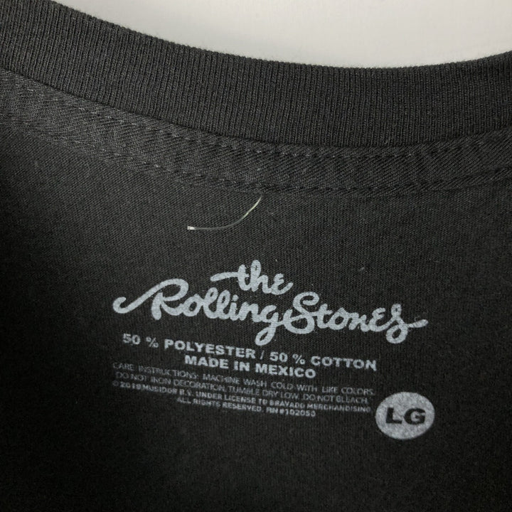 THE ROLLING STONES The Rolling Stones Band T-shirt Band T Men's XL size cotton black type Vintage Second Hand