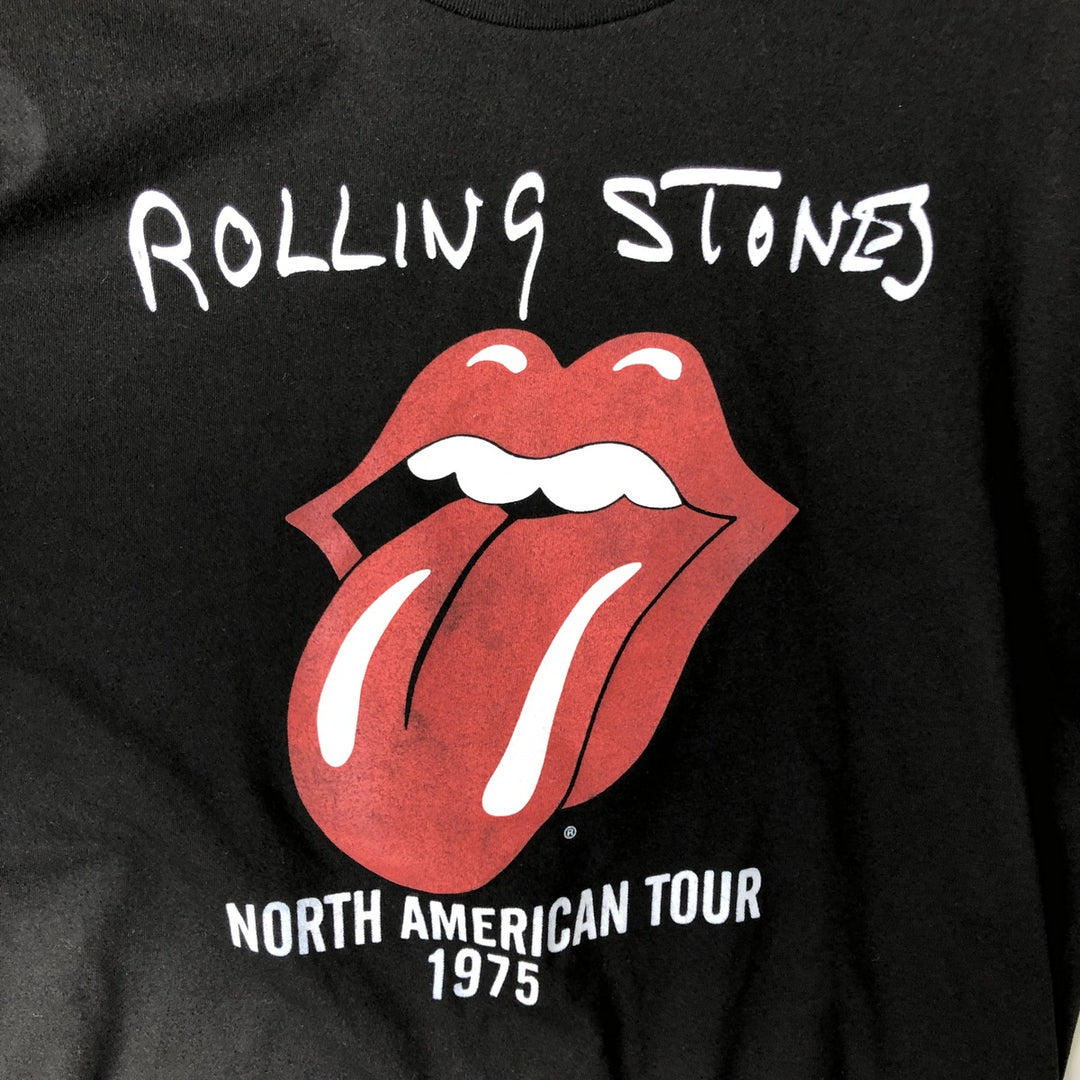 THE ROLLING STONES The Rolling Stones Band T-shirt Band T Men's XL size cotton black type Vintage Second Hand