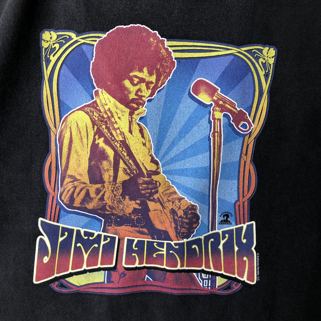 ALSTYLE JIMI HENDRIX Jimi Hendrix Band T-shirt Band T Men's M size cotton black type Vintage Second Hand