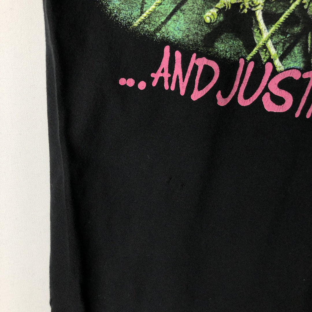 METALLICA Metallica Band T-shirt Band T Men's M size cotton black type Vintage Second Hand