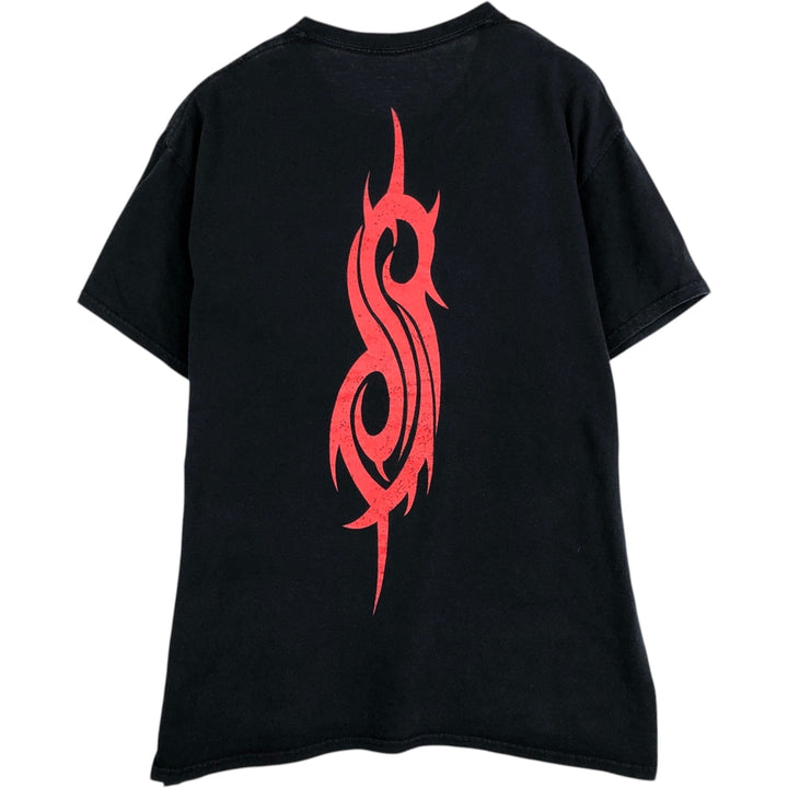 SLIPKNOT Slipknot Band T-shirt Band T Men's L size cotton black type Vintage Second Hand