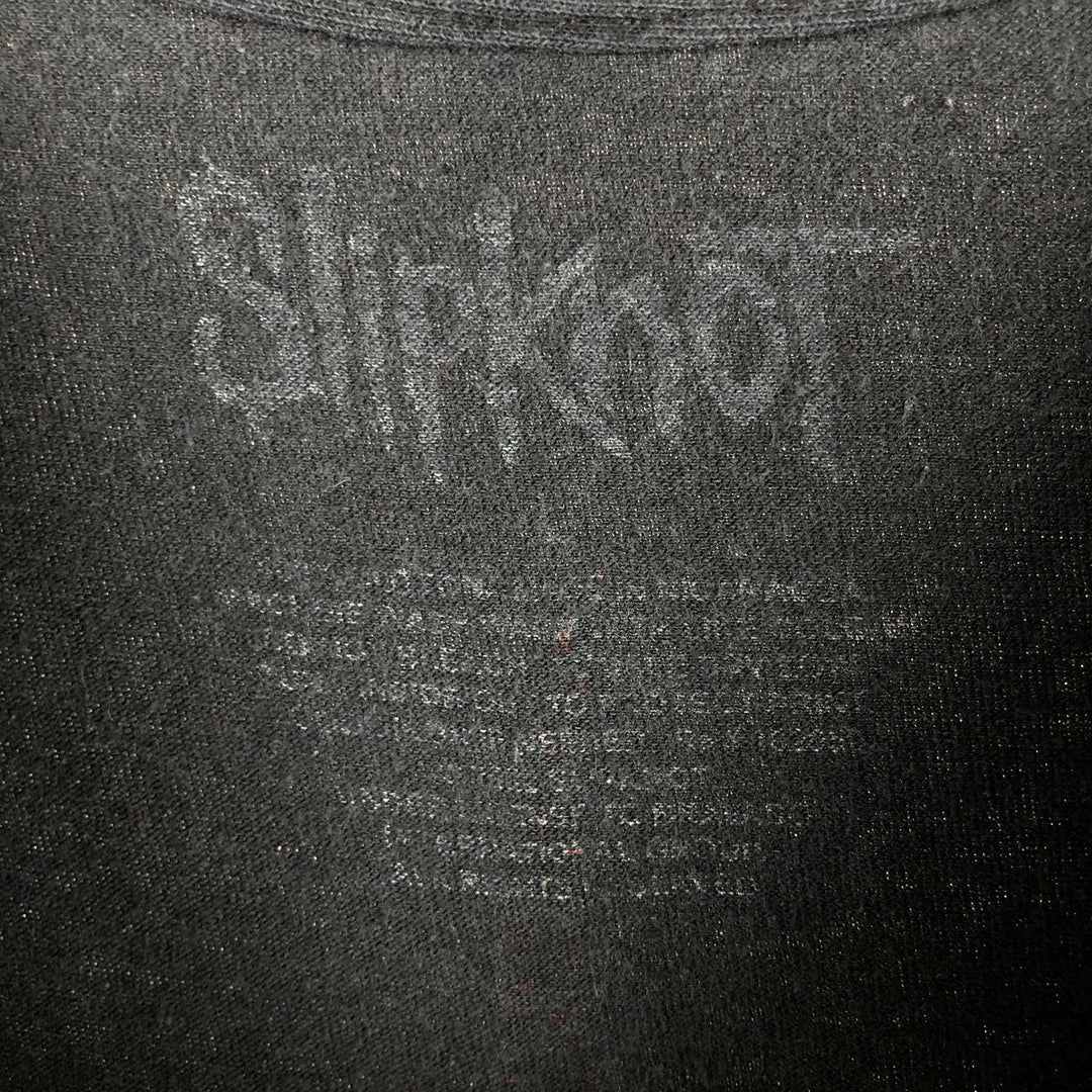 SLIPKNOT Slipknot Band T-shirt Band T Men's L size cotton black type Vintage Second Hand