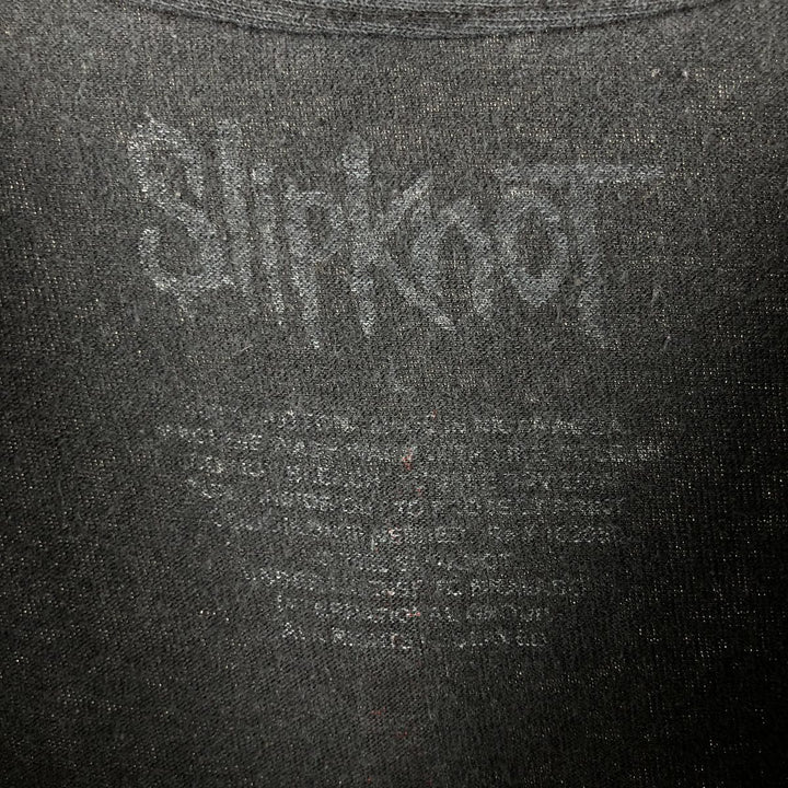 SLIPKNOT Slipknot Band T-shirt Band T Men's L size cotton black type Vintage Second Hand