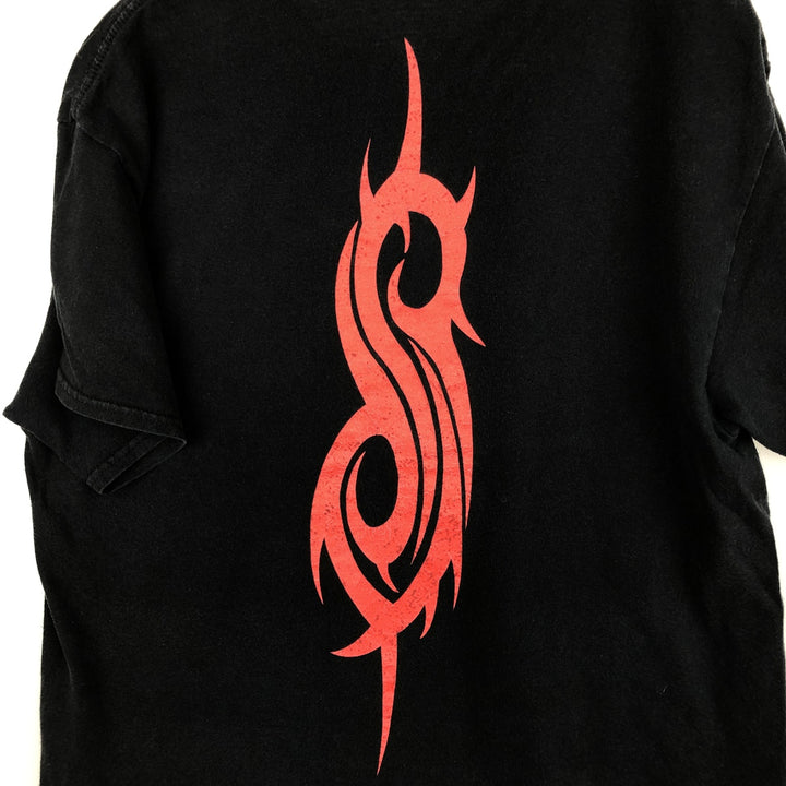 SLIPKNOT Slipknot Band T-shirt Band T Men's L size cotton black type Vintage Second Hand