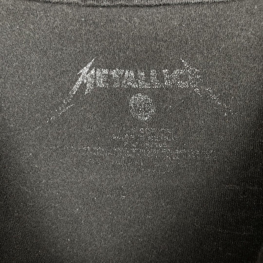 METALLICA Metallica Band T-shirt Band T Men's M size unclear black type Vintage Second Hand