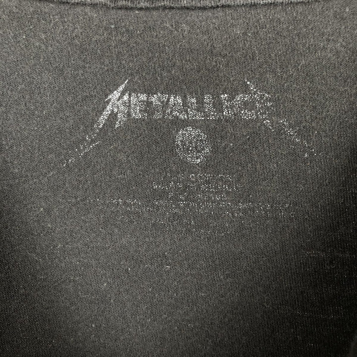 METALLICA Metallica Band T-shirt Band T Men's M size unclear black type Vintage Second Hand