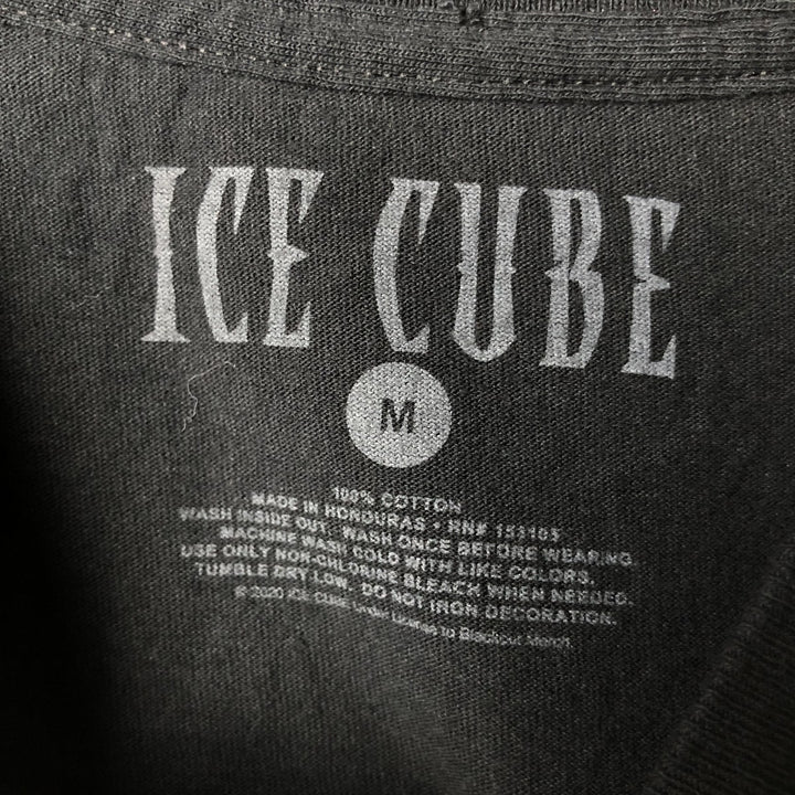 ICE CUBE Rap T-shirt, Men's M size cotton black type Vintage Second Hand