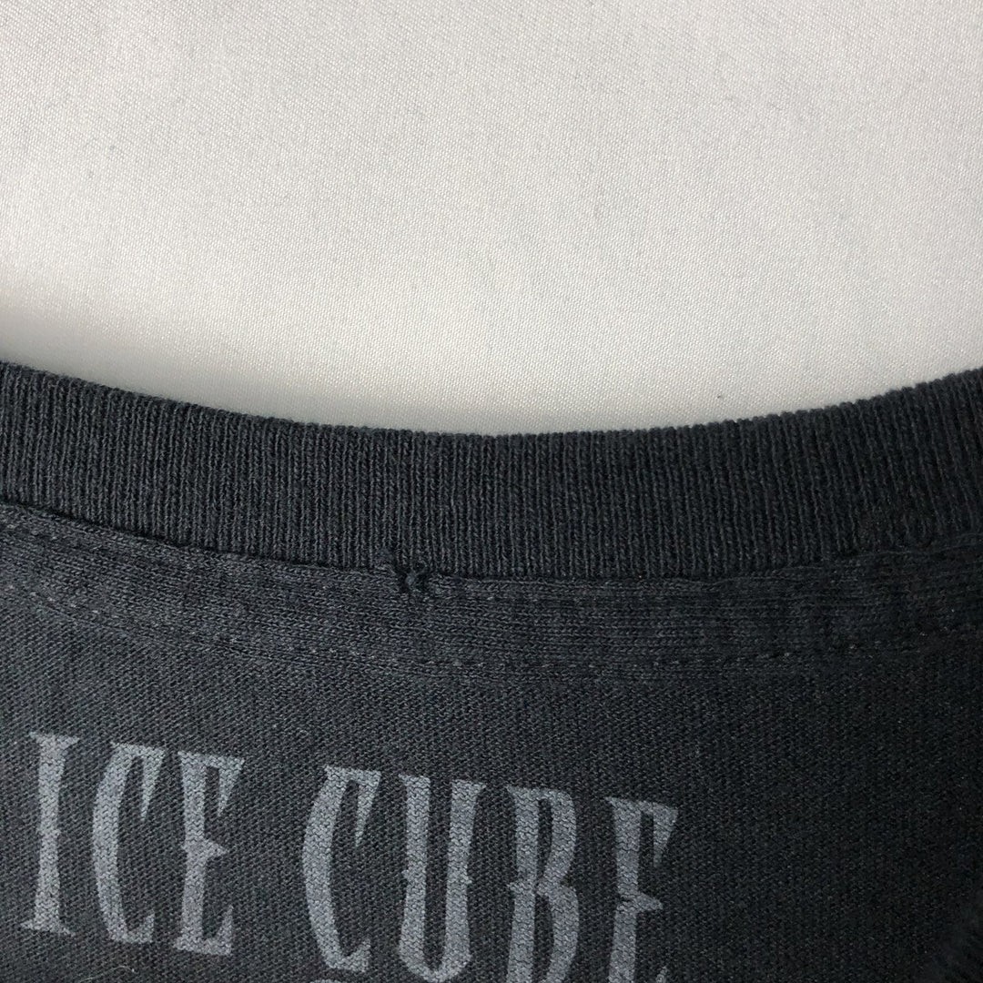 ICE CUBE Rap T-shirt, Men's M size cotton black type Vintage Second Hand