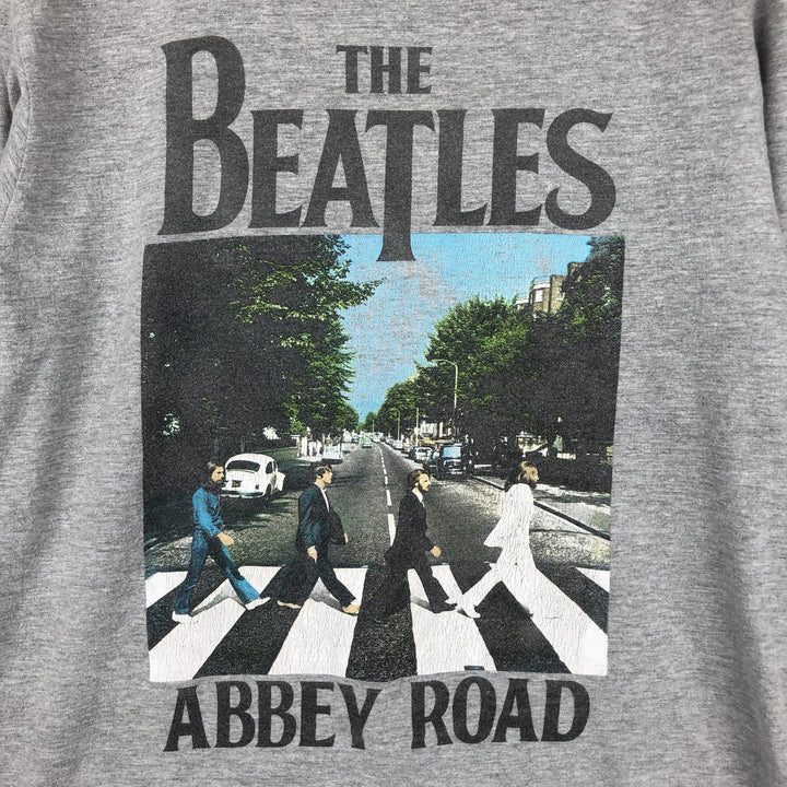 THE BEATLES Band T-shirt, Men's M size cotton gray type Vintage Second Hand