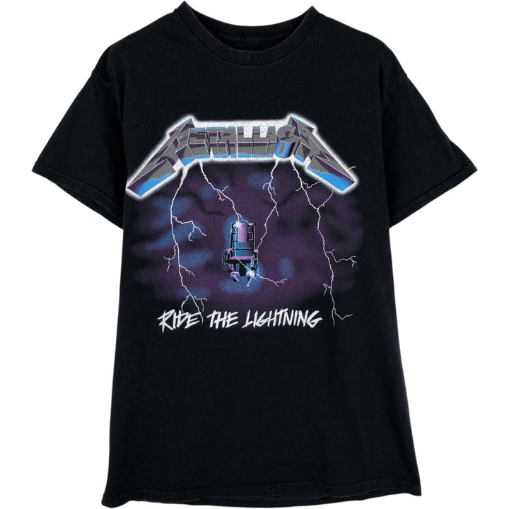 METALLICA Metallica Band T-shirt Band T Men's M size cotton black type Vintage Second Hand