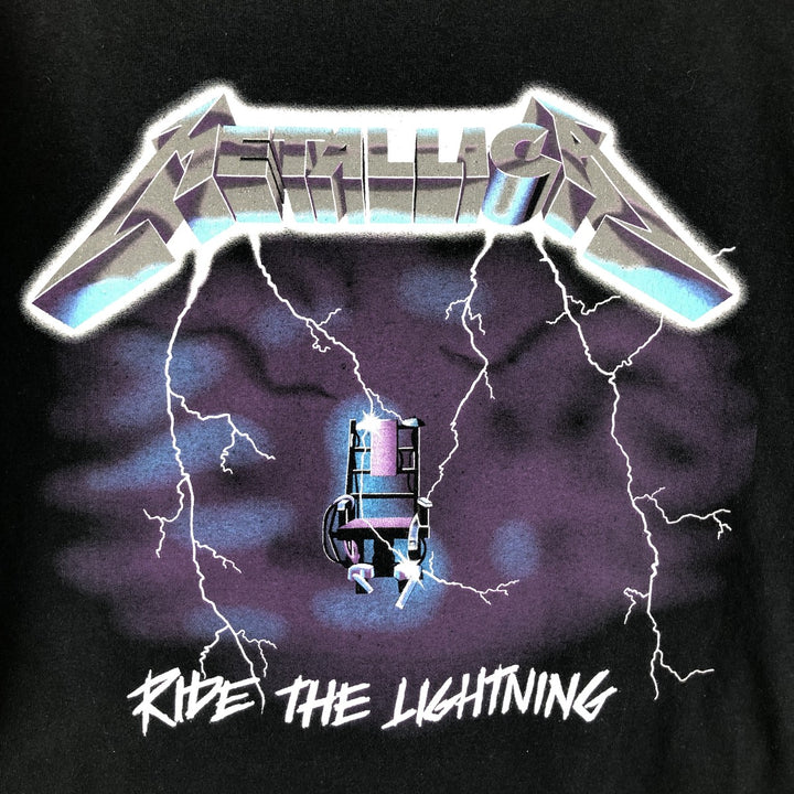 METALLICA Metallica Band T-shirt Band T Men's M size cotton black type Vintage Second Hand