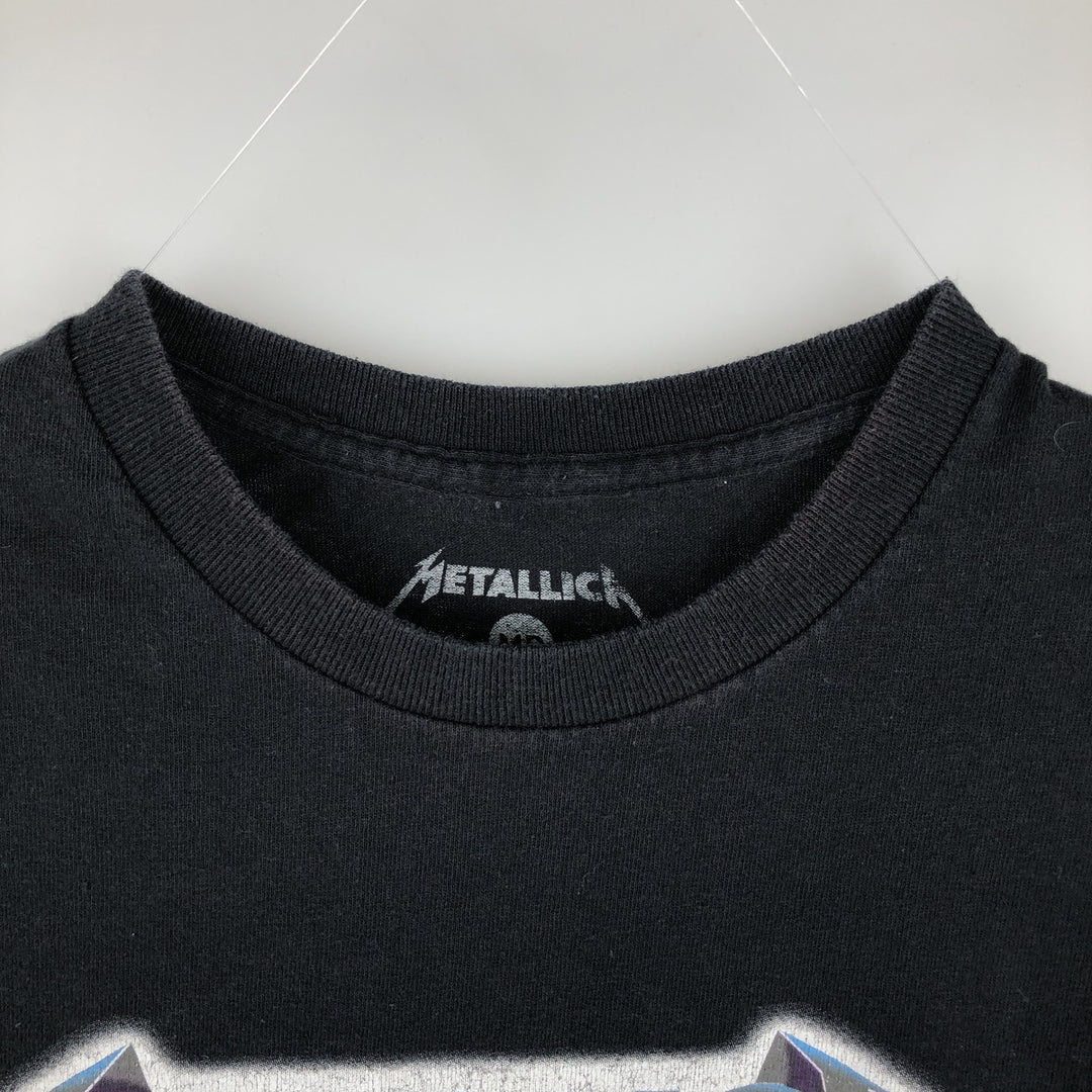 METALLICA Metallica Band T-shirt Band T Men's M size cotton black type Vintage Second Hand