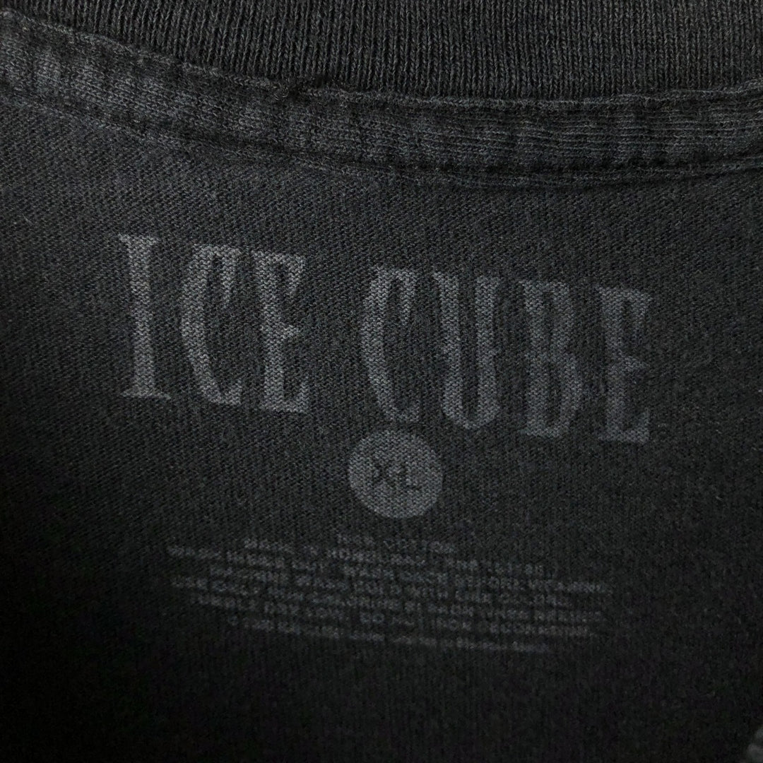 ICE CUBE Rap T-shirt, Men's XL size cotton black type Vintage Second Hand