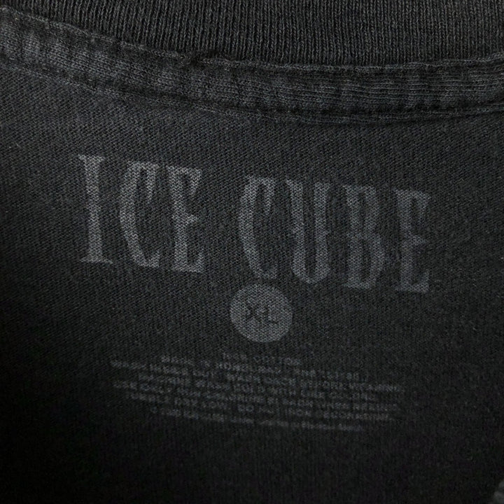 ICE CUBE Rap T-shirt, Men's XL size cotton black type Vintage Second Hand