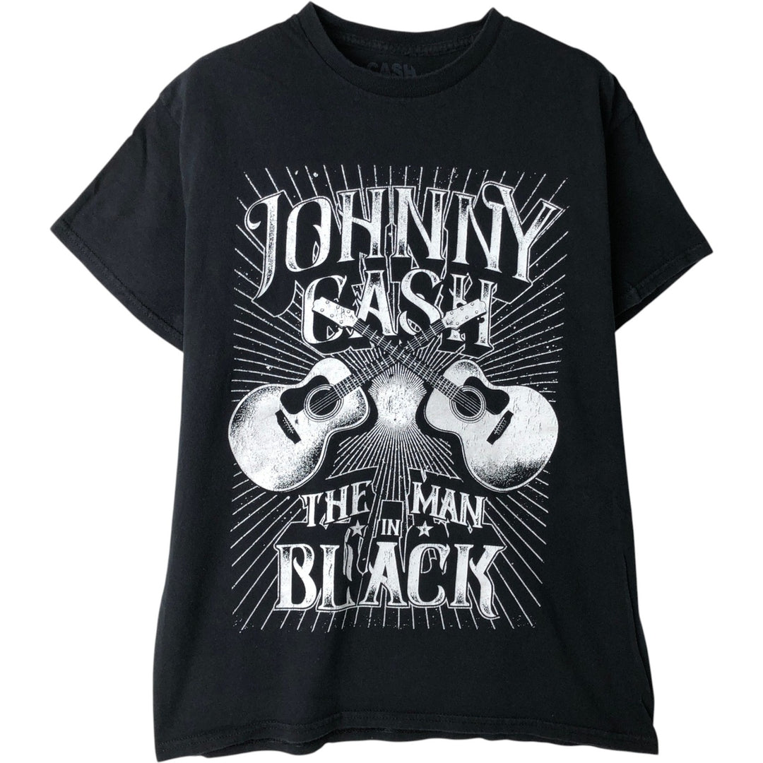 JOHNNY CASH Johnny Cash Band T-Shirt, Men's Medium cotton black type Vintage Second Hand
