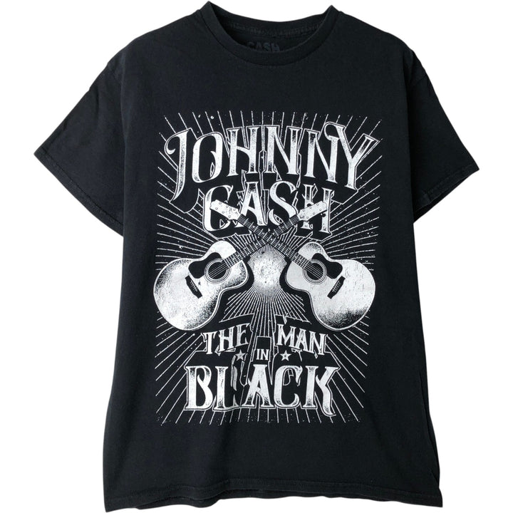 JOHNNY CASH Johnny Cash Band T-Shirt, Men's Medium cotton black type Vintage Second Hand