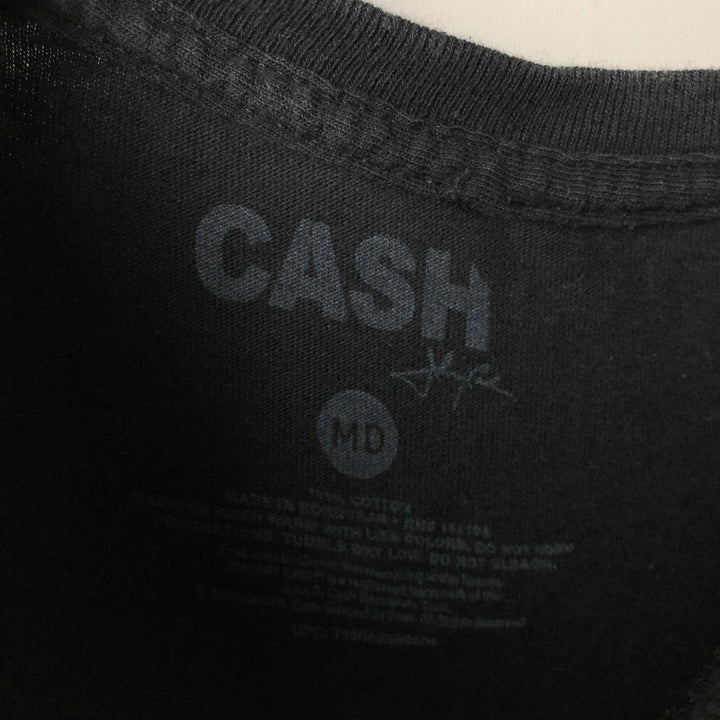 JOHNNY CASH Johnny Cash Band T-Shirt, Men's Medium cotton black type Vintage Second Hand