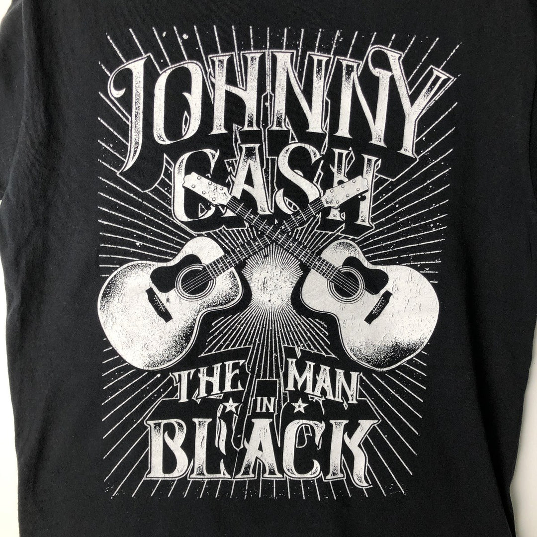 JOHNNY CASH Johnny Cash Band T-Shirt, Men's Medium cotton black type Vintage Second Hand