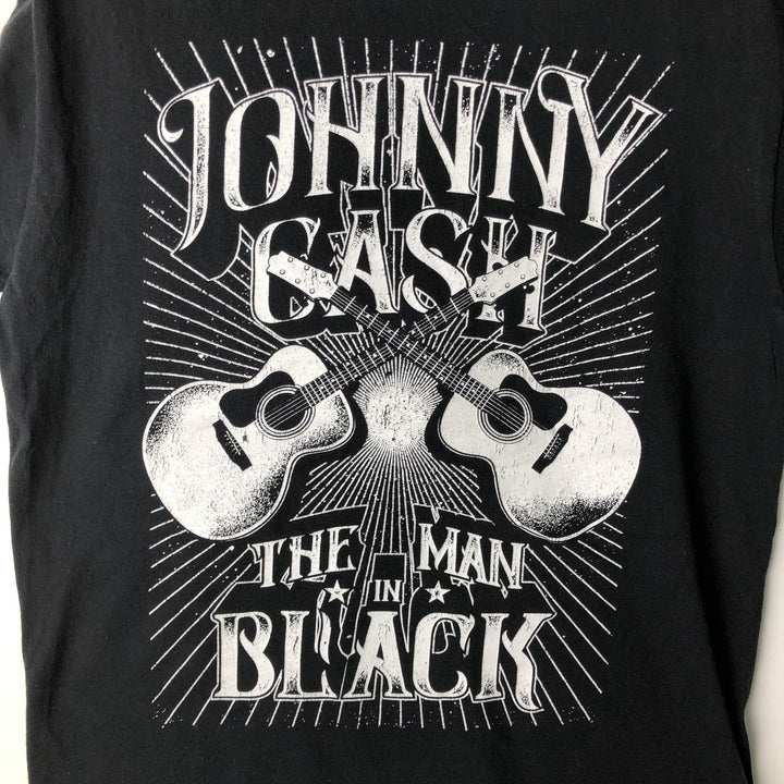JOHNNY CASH Johnny Cash Band T-Shirt, Men's Medium cotton black type Vintage Second Hand