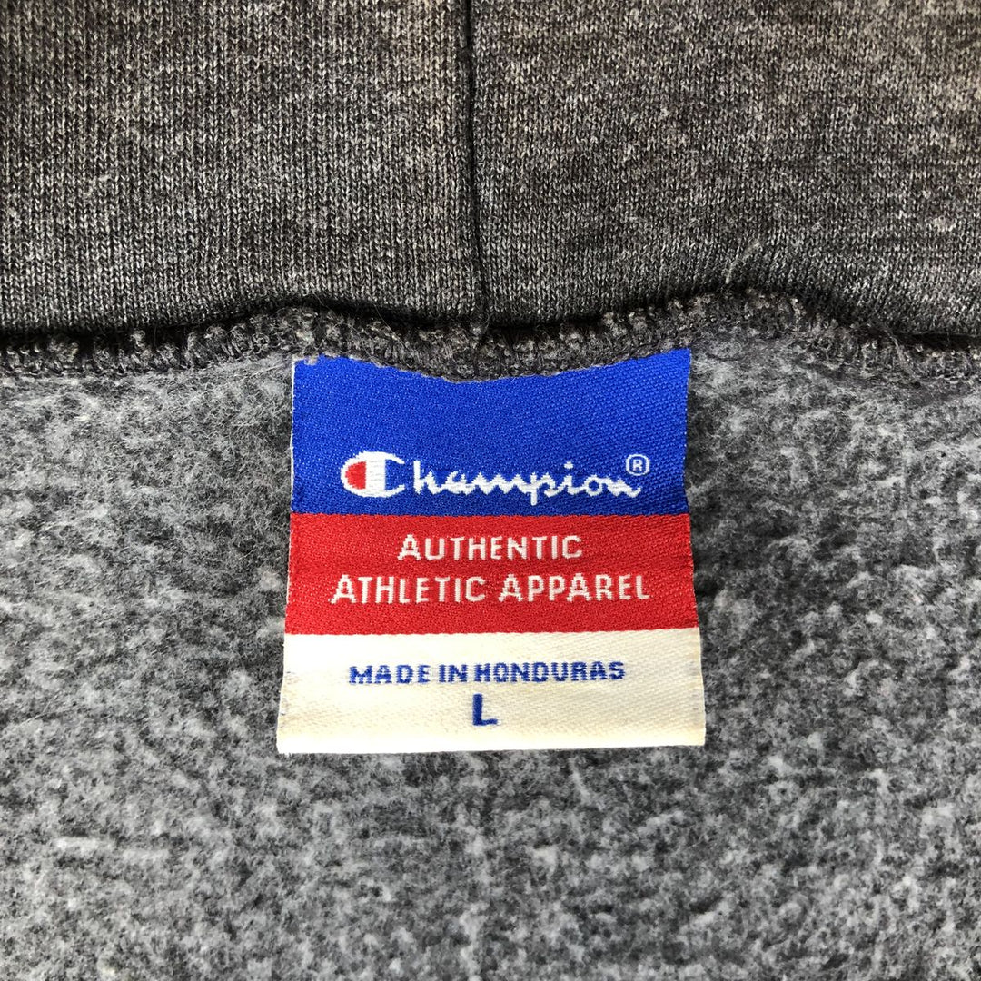 Champion AUTHENTIC AUTHENTIC APPAREL Sweat Full-Zip Hoodie, Men's Size L (approx.) cotton gray type Vintage Second Hand