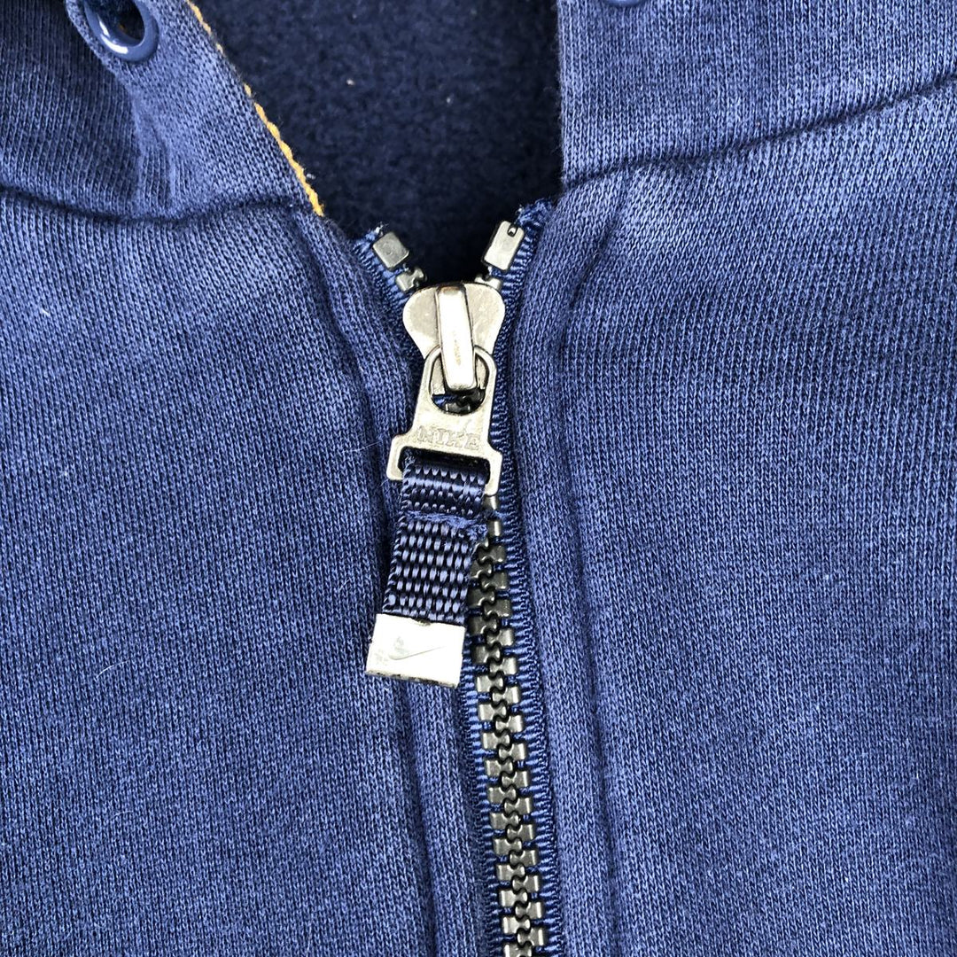 90'S Nike Full-Zip Sweatshirt Hoodie, Men's Size L (approx.), Vintage cotton Navy blue Vintage Second Hand