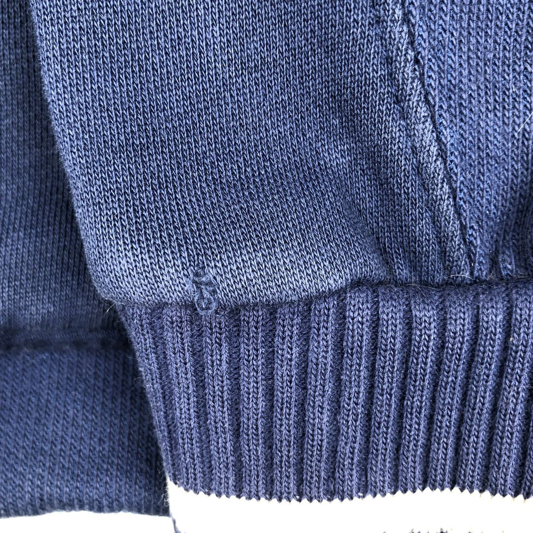90'S Nike Full-Zip Sweatshirt Hoodie, Men's Size L (approx.), Vintage cotton Navy blue Vintage Second Hand
