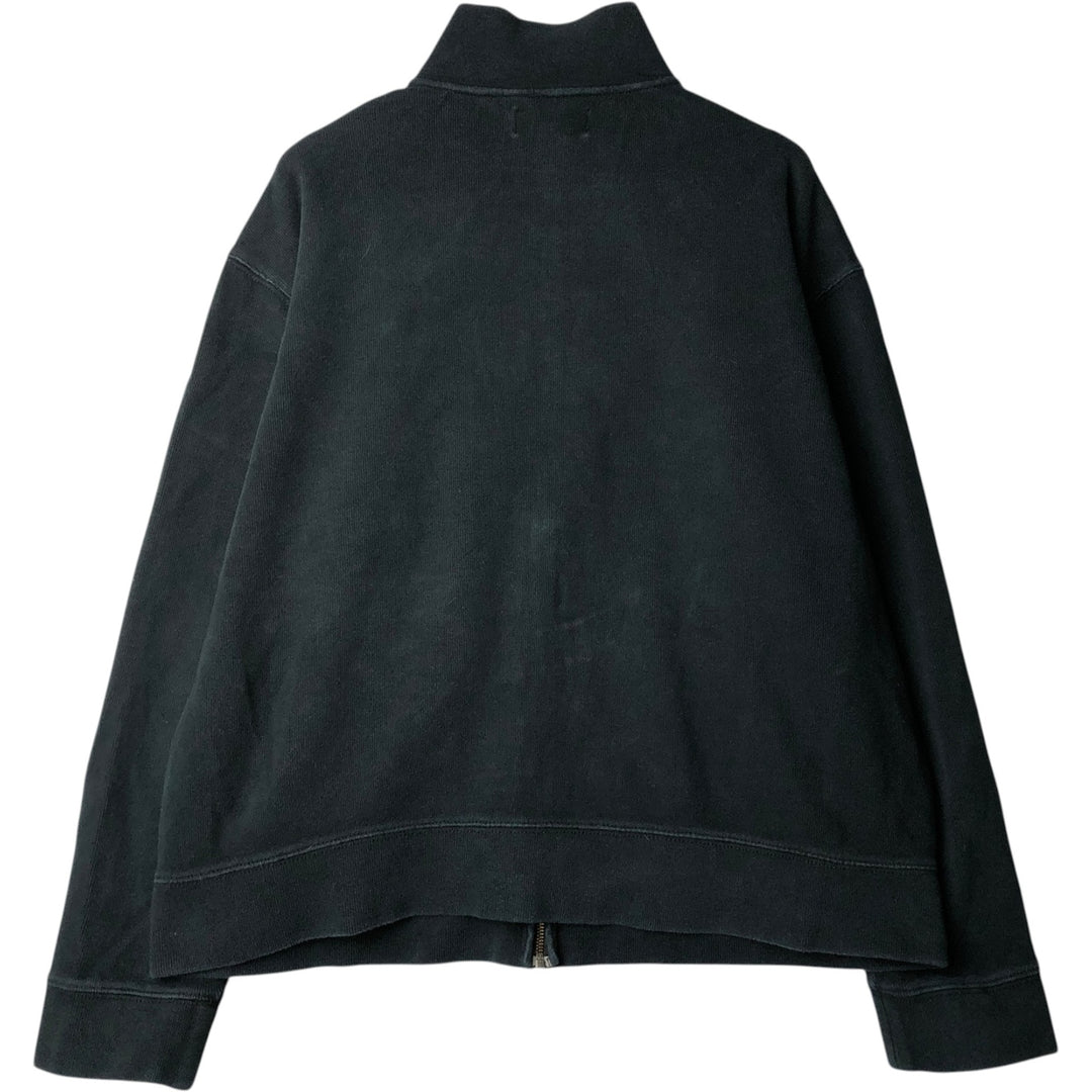 Ralph Lauren POLO by Ralph Lauren full zip sweatshirt, men's XL size cotton black type Vintage Second Hand