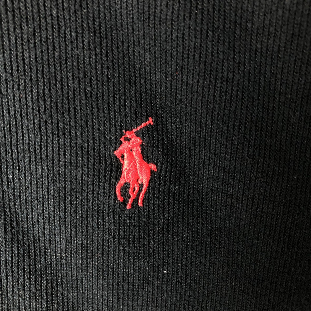 Ralph Lauren POLO by Ralph Lauren full zip sweatshirt, men's XL size cotton black type Vintage Second Hand