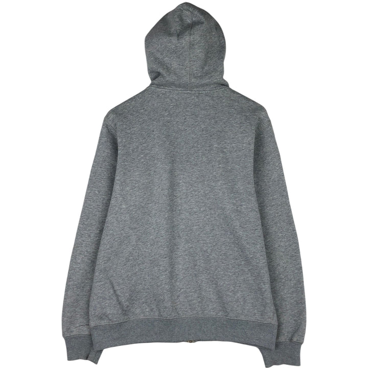 Nike Sweat Full Zip Hoodie, Men's M Size cotton gray type Vintage Second Hand