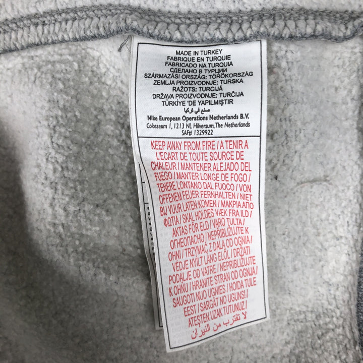 Nike Sweat Full Zip Hoodie, Men's M Size cotton gray type Vintage Second Hand