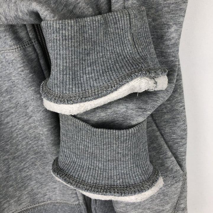 Nike Sweat Full Zip Hoodie, Men's M Size cotton gray type Vintage Second Hand