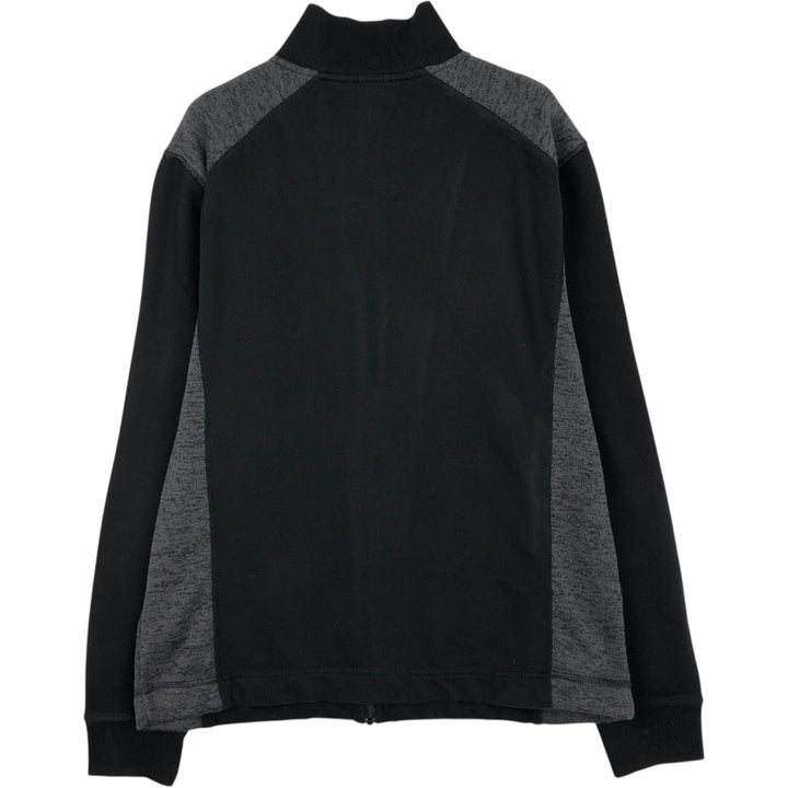 2000'S Calvin Klein Jeans High Neck Full-Zip Sweatshirt (Men's Size L) cotton black type Vintage Second Hand
