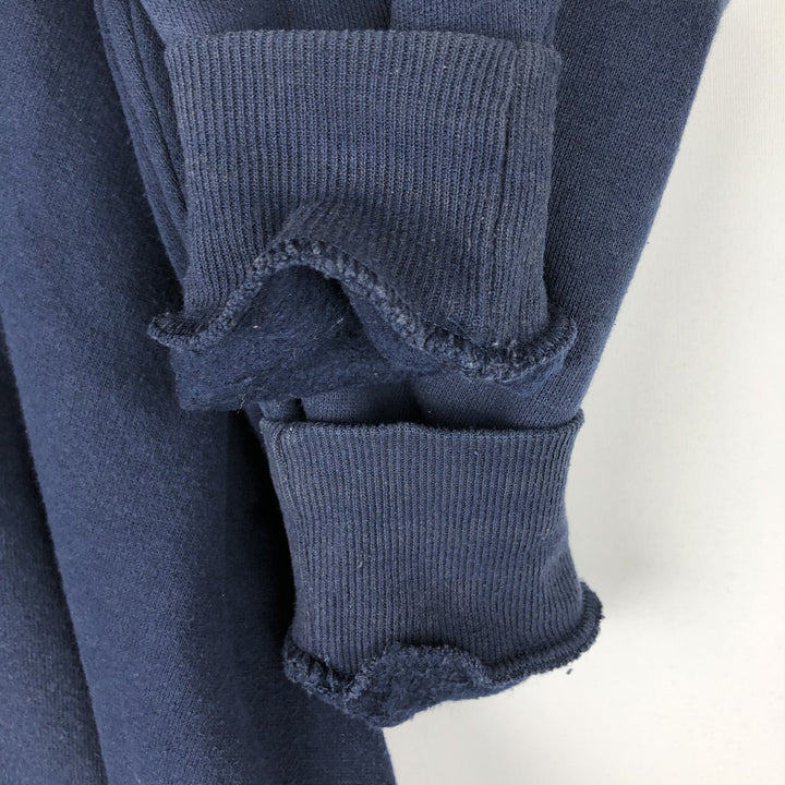 90'S Jerzees Full-Zip Sweatshirt Hoodie, Men's XXL equivalent, Vintage cotton navy blue type Vintage Second Hand