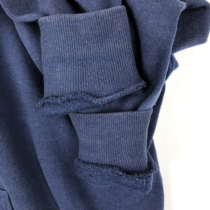 90'S Jerzees Full-Zip Sweatshirt Hoodie, Men's XXL equivalent, Vintage cotton navy blue type Vintage Second Hand