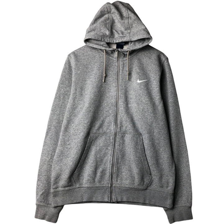 Nike Sweat Full Zip Hoodie Men's Size L cotton gray type Vintage Second Hand