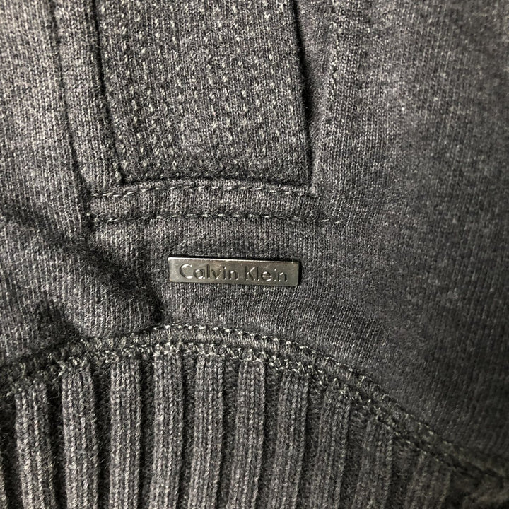 Vintage 90s-00'S Calvin Klein full-zip sweatshirt, size L, men's unclear gray type Vintage Second Hand
